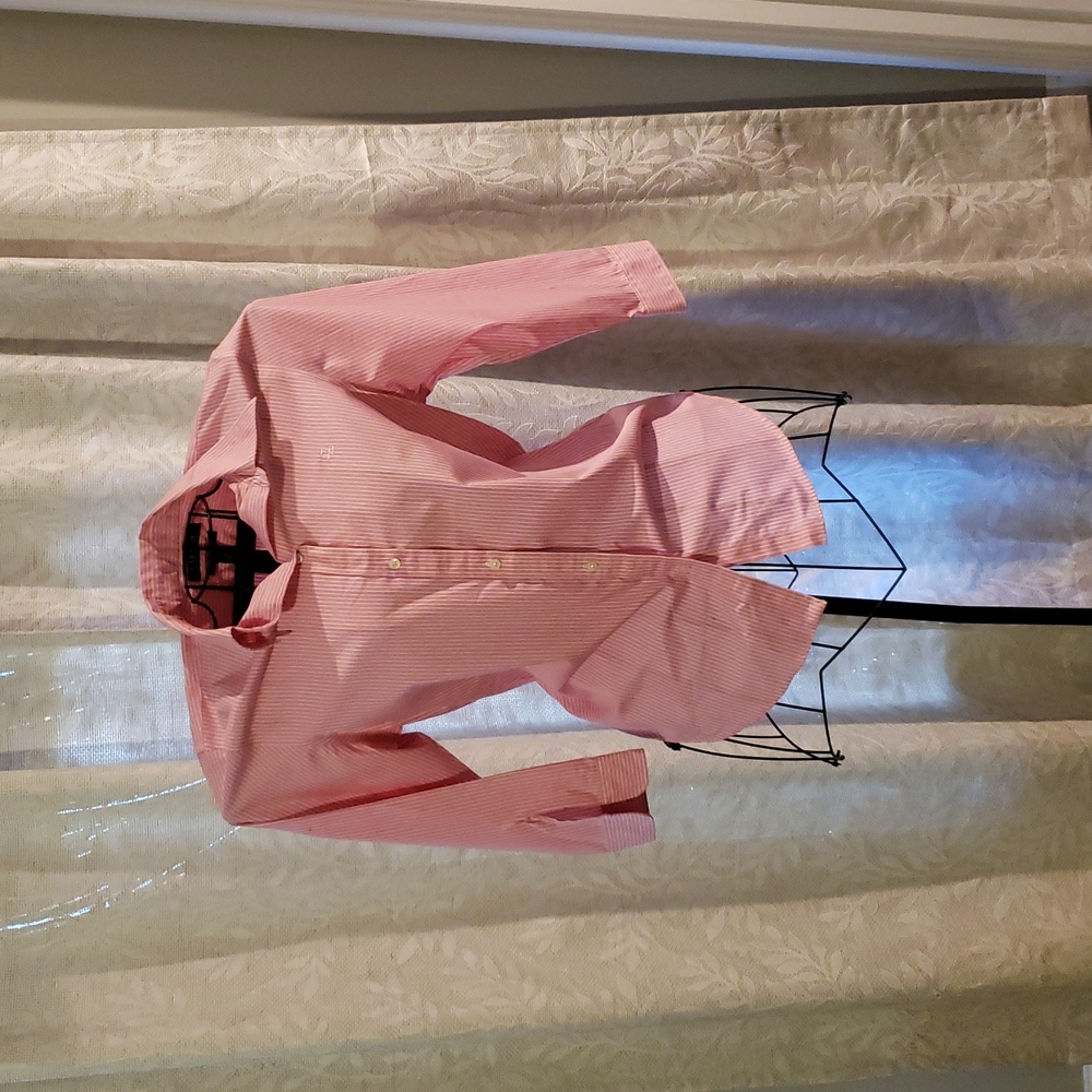 Ralph Lauren Pink and White Striped Shirt